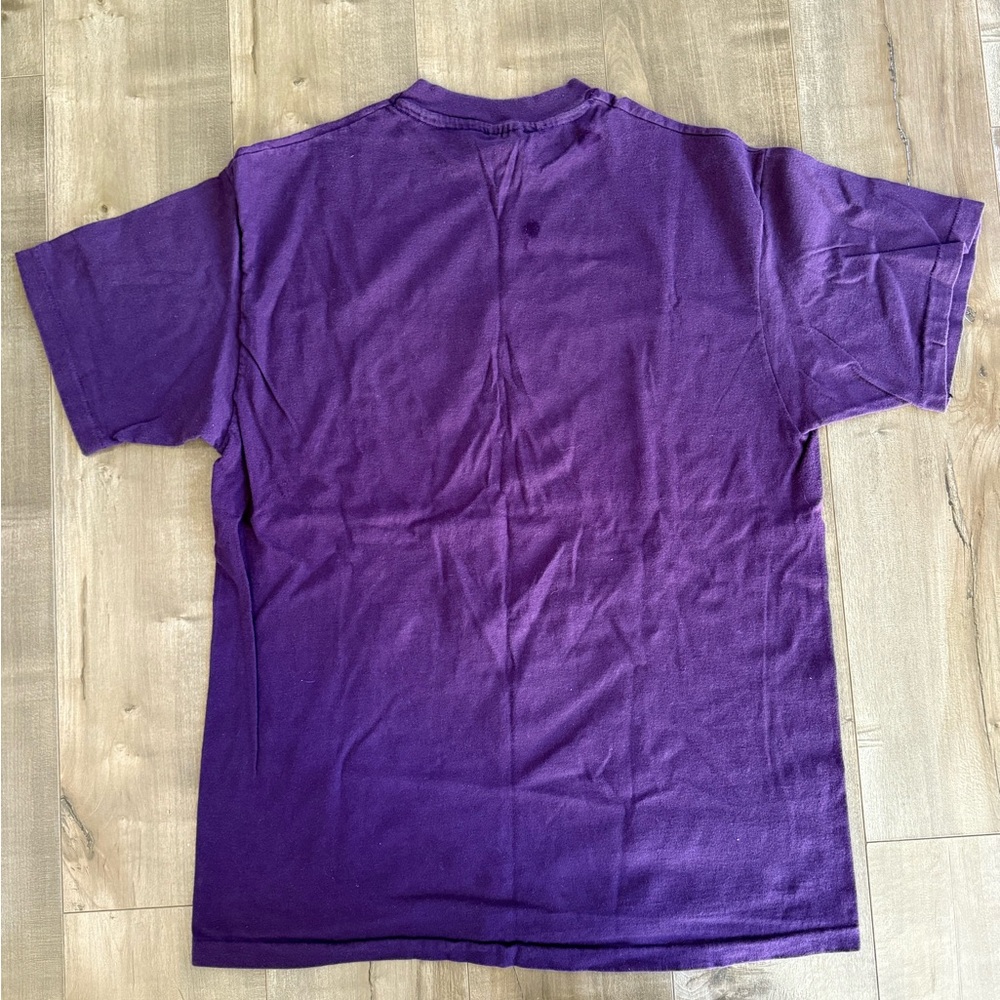 Vintage Shirt Short Sleeve Las‎ Vegas Stardust Resort Hanes Beefy-T Large Purple - Picture 6 of 10